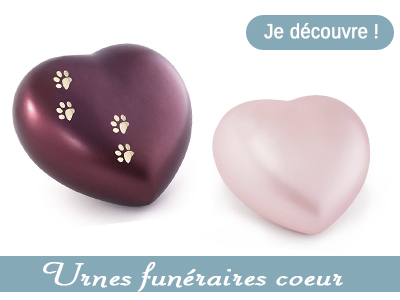 urnes funéraires animaux coeur,urne pour chien coeur, urne pour chat coeur