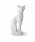 Preview: Metal Urn Sculpture Edition White Cat