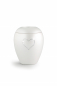 Preview: Urne animaux Edition Crystal Couleur: Blanc nacré avec un coeur