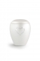 Preview: Urne animaux Edition Crystal Couleur: Blanc nacré avec un coeur