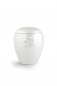 Preview: Urne animaux Edition Crystal  Couleur: Blanc nacré avec une patte