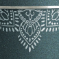 Preview: Urne Métal Edition Mandala avec un couvercle pointu