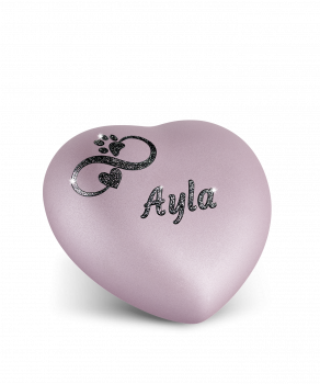Personalized dog urn