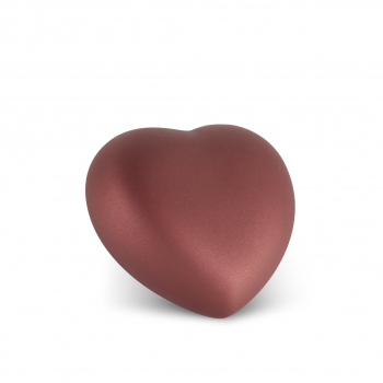 Urne Coeur Velvet   Couleur: Rubin
