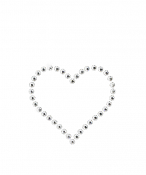 Personalise your urn with a heart of Swarovski crystals