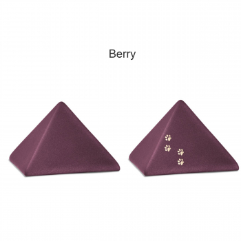 Urne animaux Edition Pyramide Velvet en différentes couleurs avec ou sans 4 pattes
