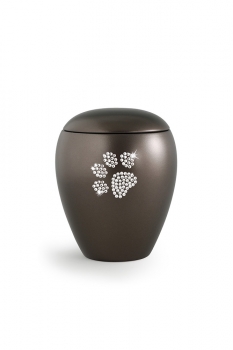 Pet urns 2,8 ltr Color:  Cocolate with paw