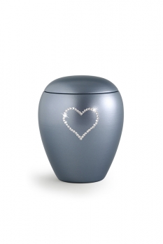 Pet urns 2,8 ltr Color: Grey with heart