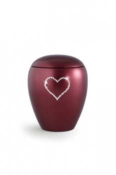 Pet urns 2,8 ltr Color:  Red with heart