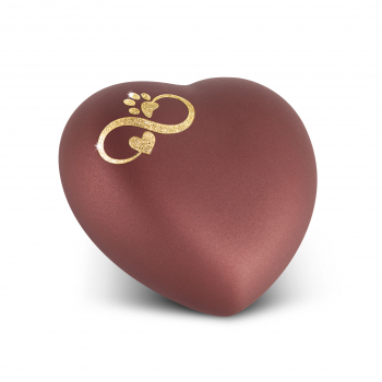 Urne Coeur Edition Star Velvet - Motif Infini avec patte et cœur