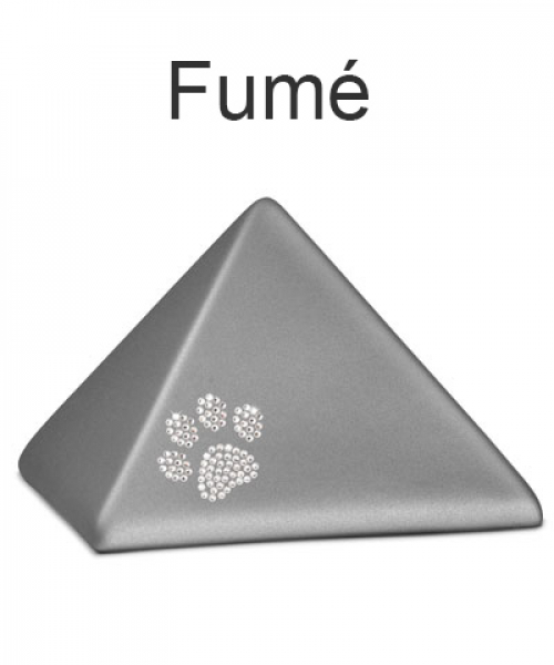 Urne animaux Edition Pyramide Velvet en différentes couleurs avec patte