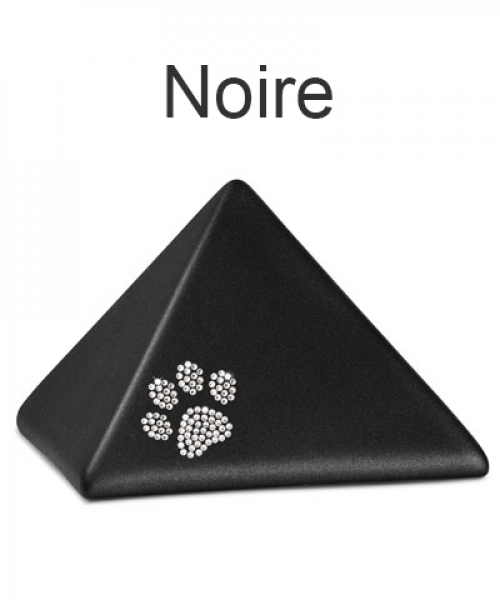 Urne animaux Edition Pyramide Velvet en différentes couleurs avec patte