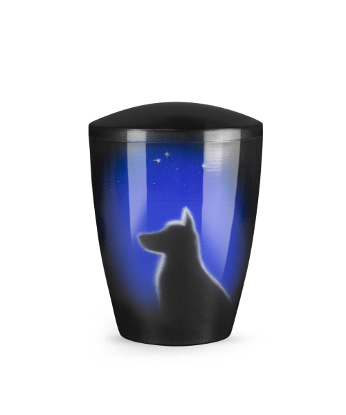 Urn Edition Airbrush - Dog on a starry sky
