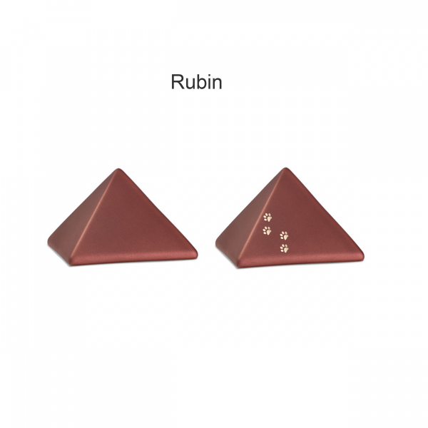 Urne animaux Edition Pyramide Velvet en différentes couleurs avec ou sans 4 pattes