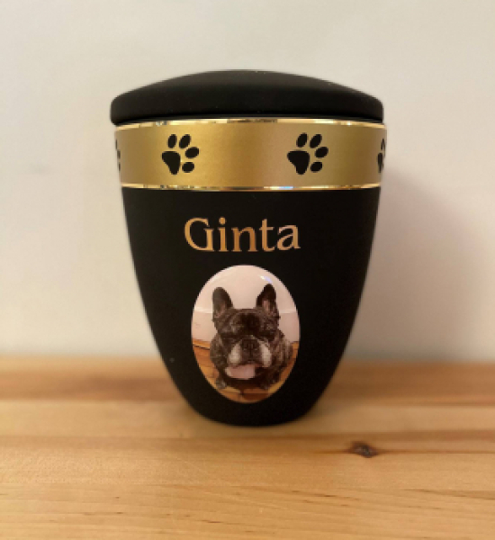 Option: personalized urn with medallion photo - photo 2d effect