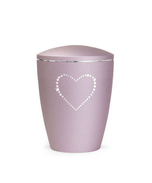 Urne Edition Elegance Crystal with rhinestone heart