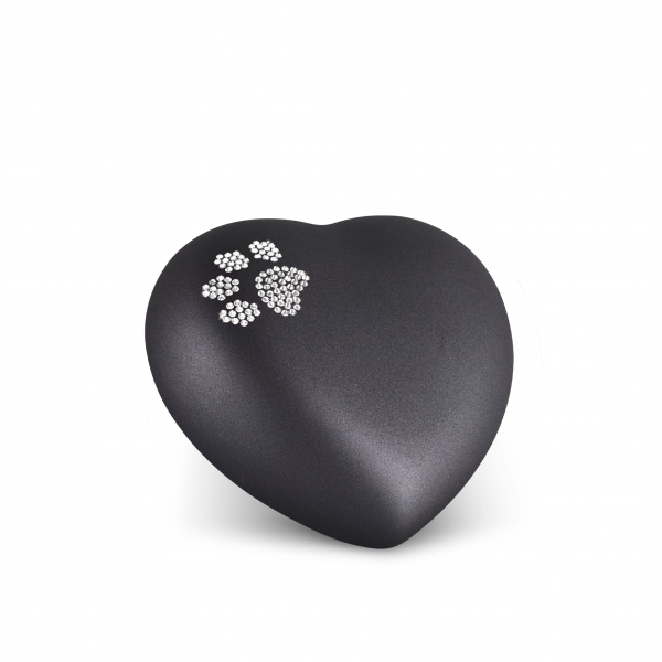 urne chien et chat swarovski avec photo noire