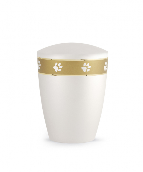 Urne Edition Elegance Pearly with paw band
