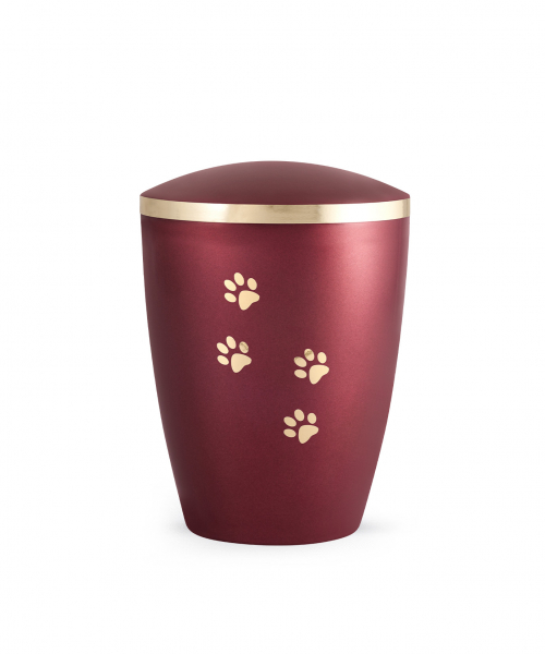 Urne Edition Elegance Pearly with 4 paws