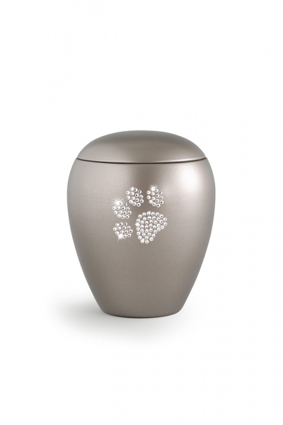 Pet urns 2,8 ltr Color: Fumé with paw