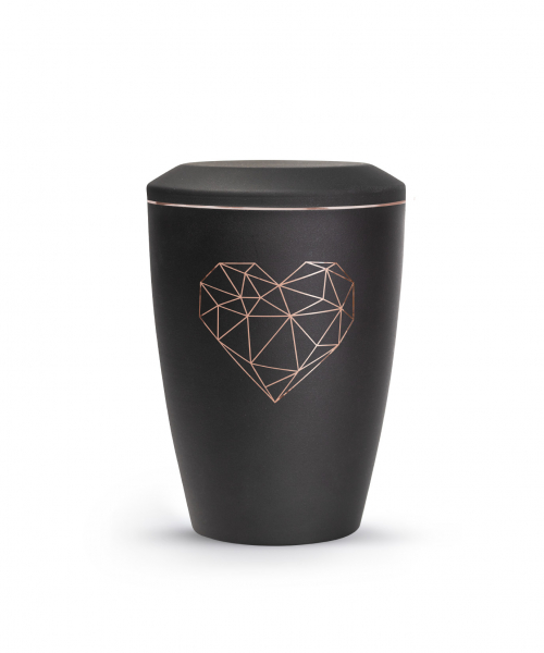 Urne Métal Edition Karat avec un cœur géométrique