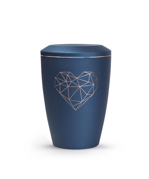 Urne Métal Edition Karat avec un cœur géométrique
