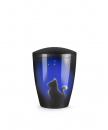 urne cat under a starry sky