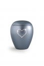 Urne animaux Edition Crystal  Couleur: Gris avec un coeur