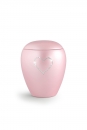 Edition Crystal - Urne animaux 2,8 ltr.  Couleur: Rosé avec un coeur